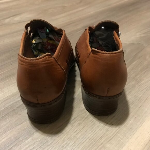 Rieker Antistress Ladies Brown/ Tan Leather Shoes Size 6.5 - Picture 3 of 6